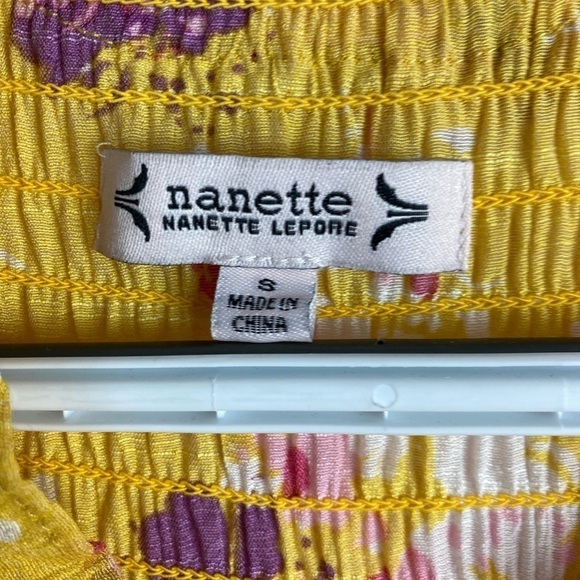 Nanette Lepore Smocked Sleeveless Blouse - Picture 8 of 9